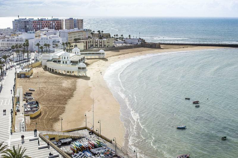 Caleta Beach Cádiz Exteriör bild